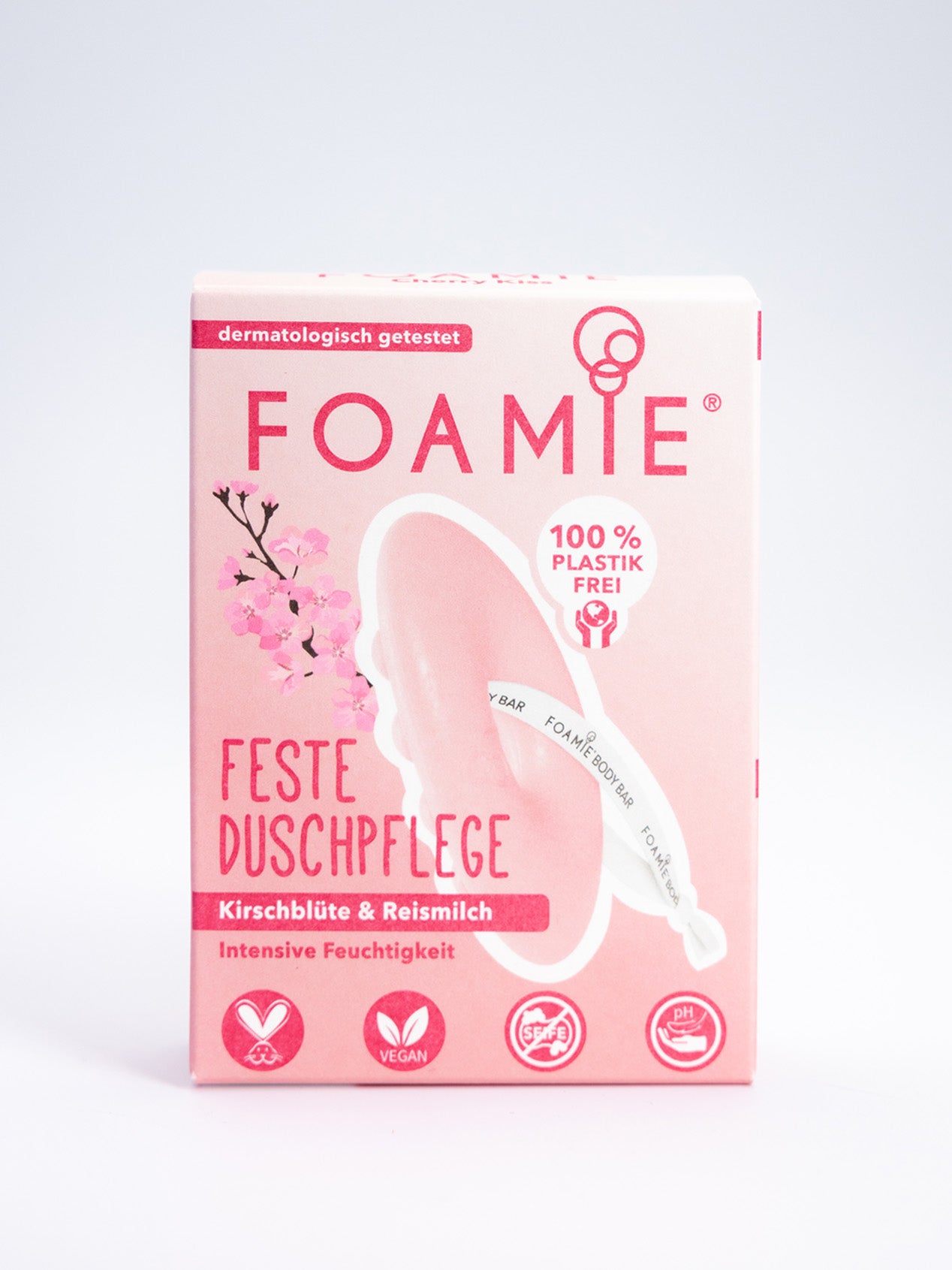 Foamie Festes Duschgel mit Kirschblüte & Reismilch (80g)